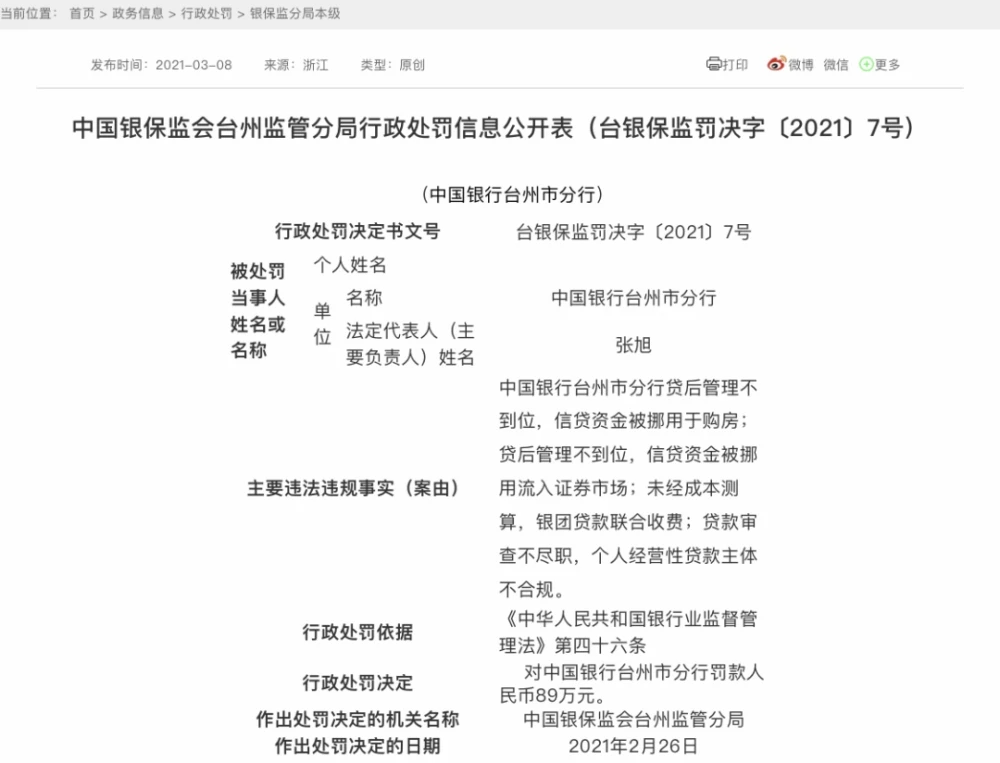 一周超50张罚单！信贷资金违规流入股市加强严控
