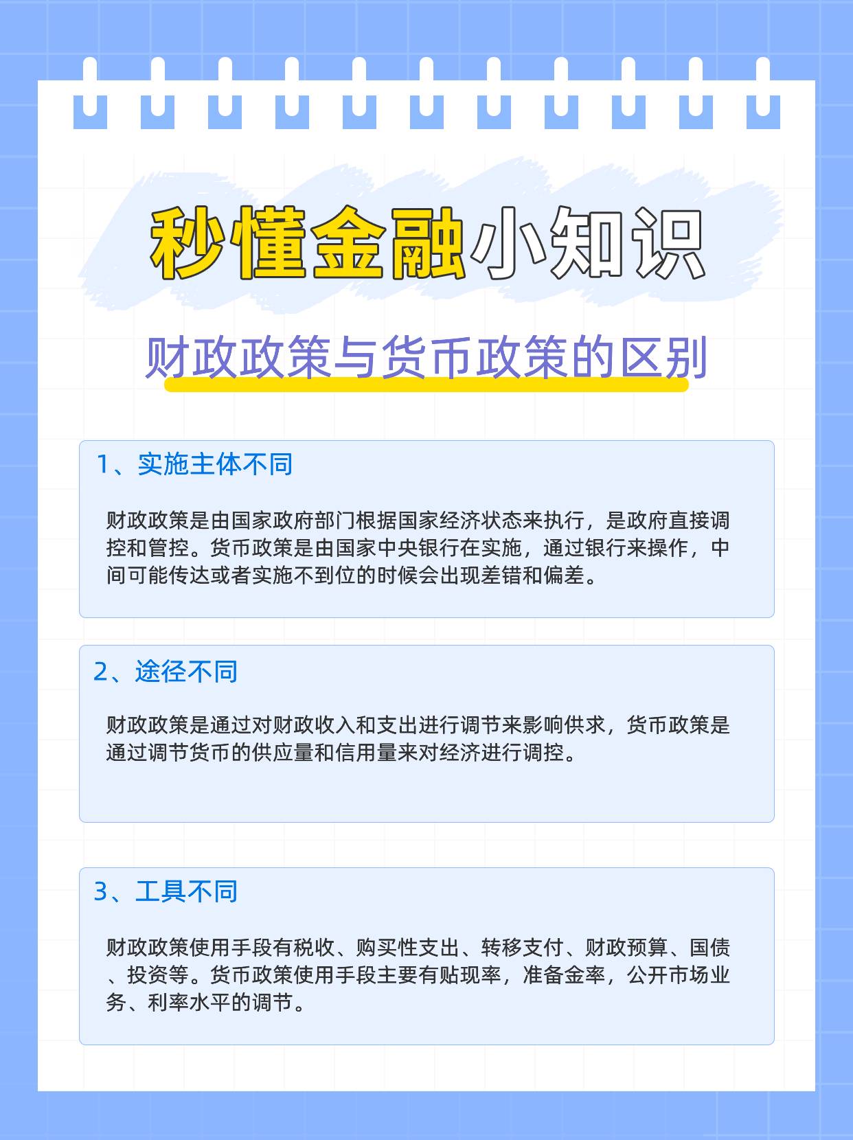 什么是积极的财政政策？财政政策与货币政策的区别？